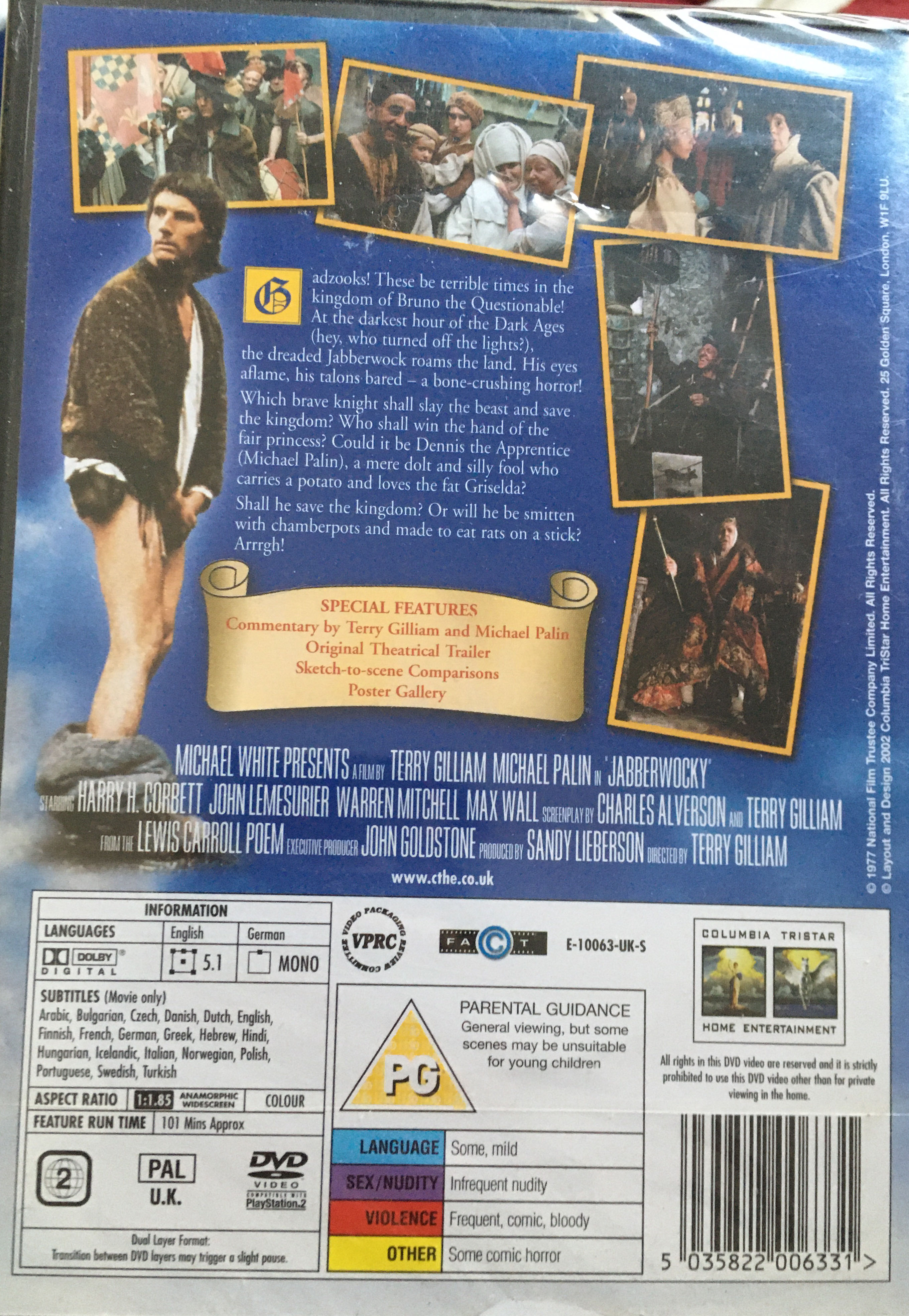 Jabberwocky DVD movie collectible [Barcode 5035822006331] - Main Image 2