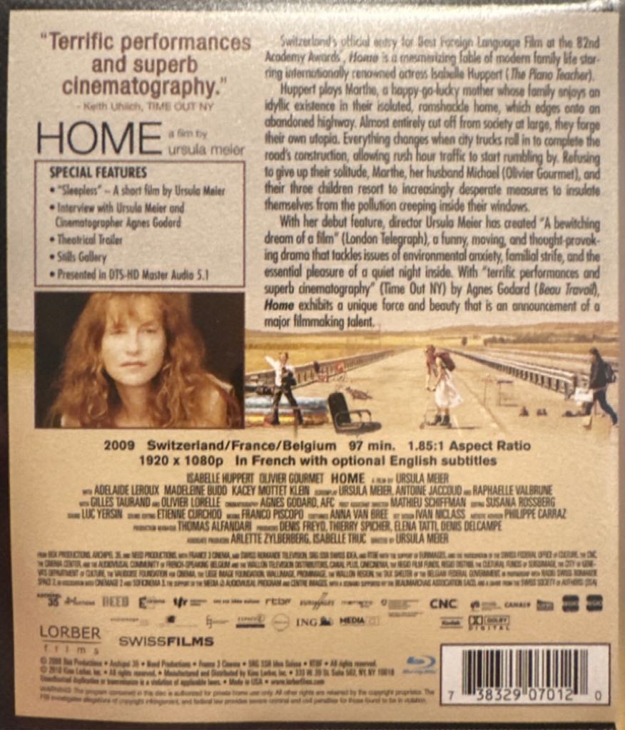 Home Blu-ray movie collectible [Barcode 738329070120] - Main Image 2
