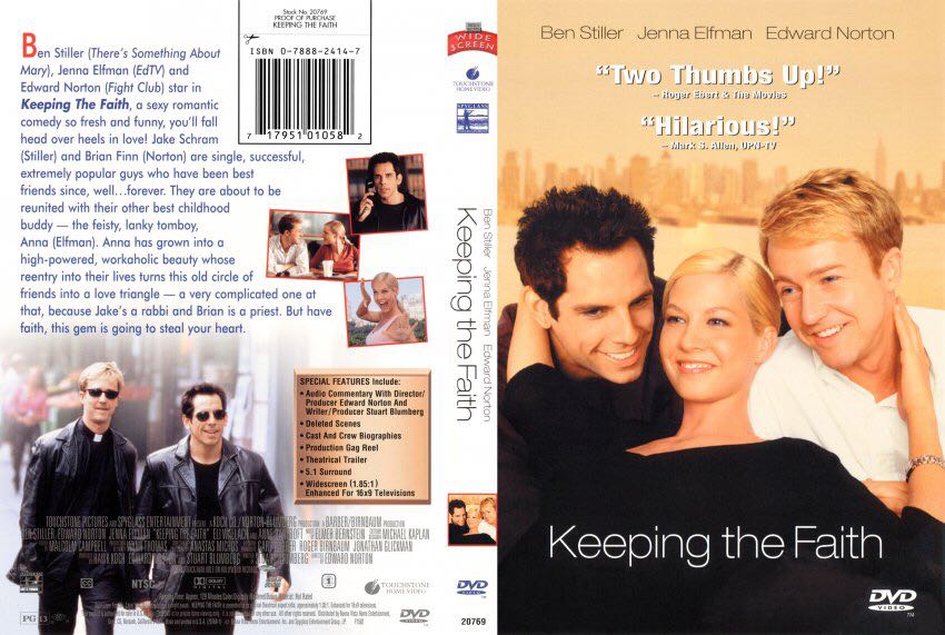 Keeping the Faith DVD movie collectible [Barcode 717951010582] - Main Image 2