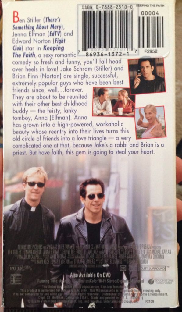 Keeping the Faith VHS movie collectible [Barcode 786936137217] - Main Image 2
