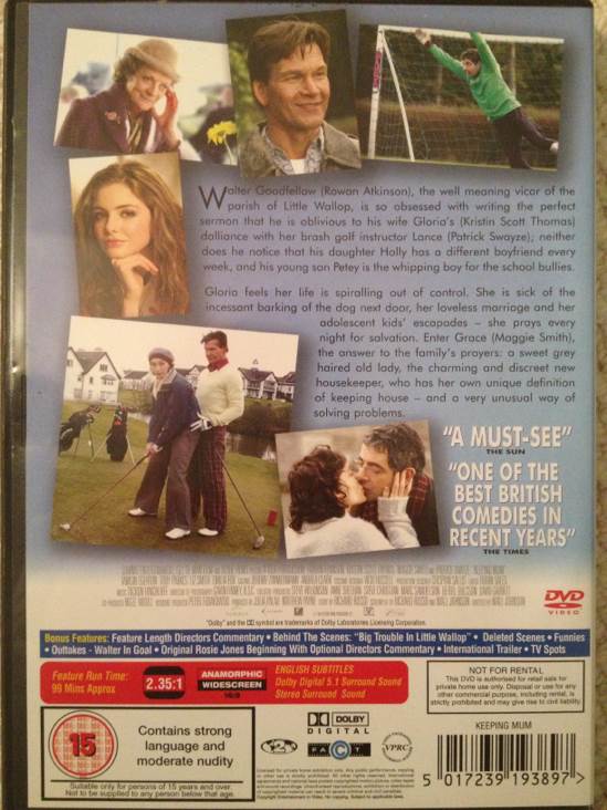 Keeping Mum DVD movie collectible [Barcode 5017239193897] - Main Image 2