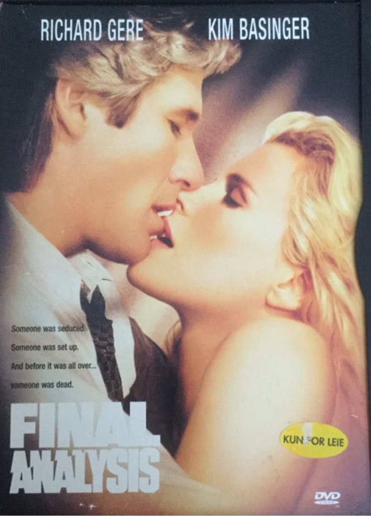 Final Analysis DVD movie collectible [Barcode 7321940122434] - Main Image 1