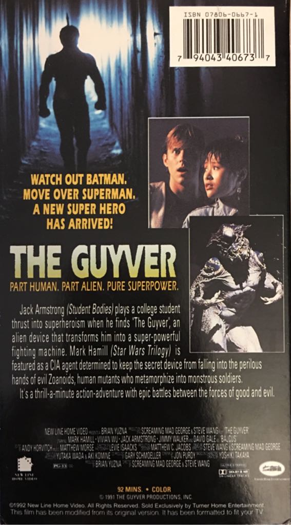 The Guyver VHS movie collectible [Barcode 794043406737] - Main Image 2
