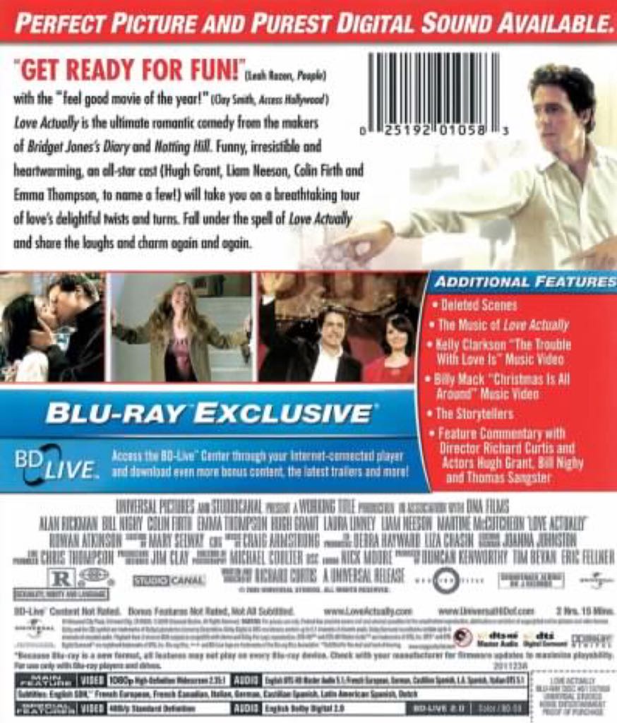 Love Actually Movies Anywhere movie collectible [Barcode 068009114722] - Main Image 2