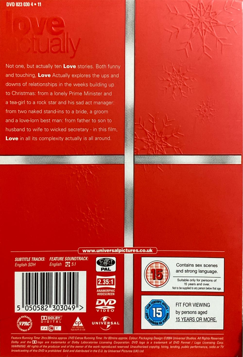 Love Actually DVD movie collectible [Barcode 5050582303049] - Main Image 2