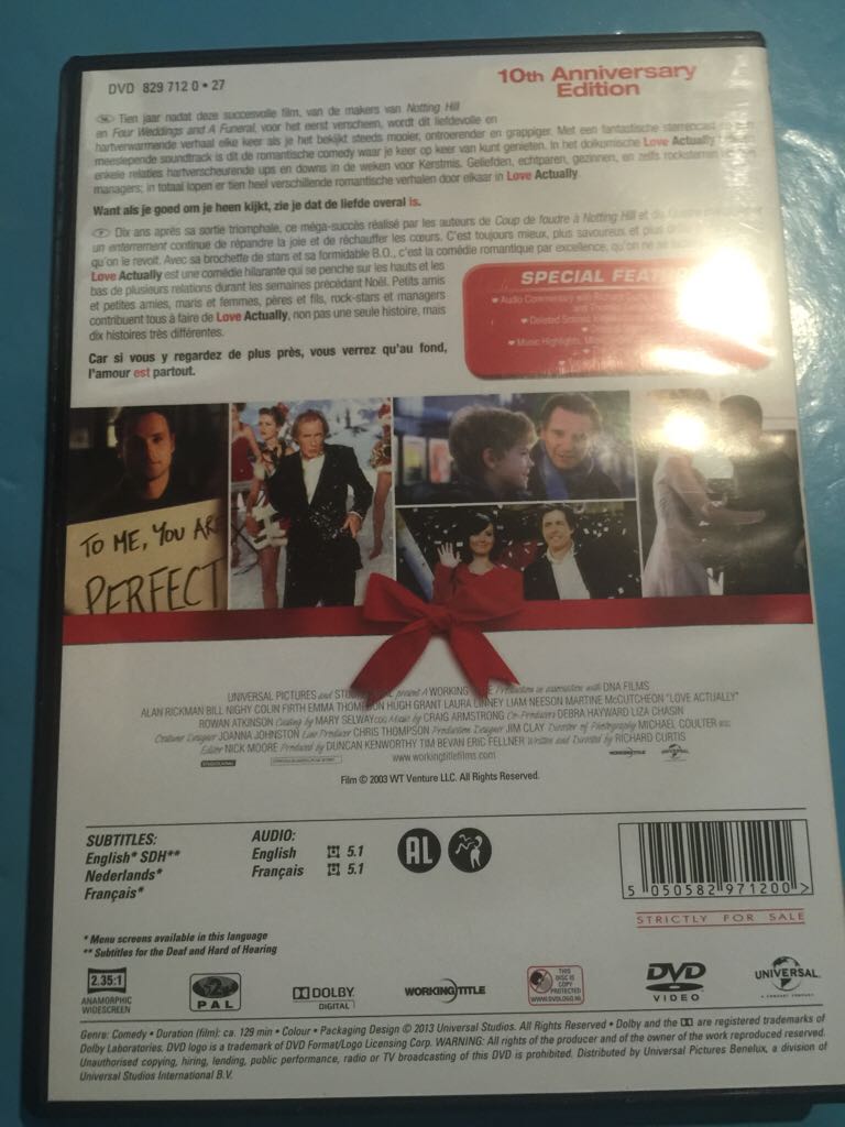 Love Actually DVD movie collectible [Barcode 9317731103766] - Main Image 2