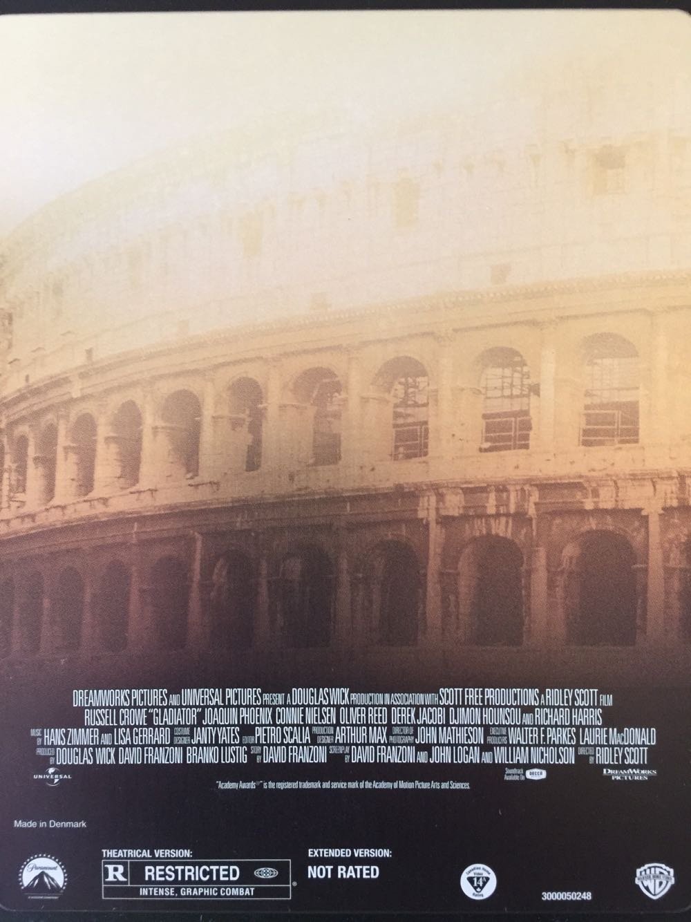 Gladiator Blu-ray movie collectible [Barcode 032429259370] - Main Image 2