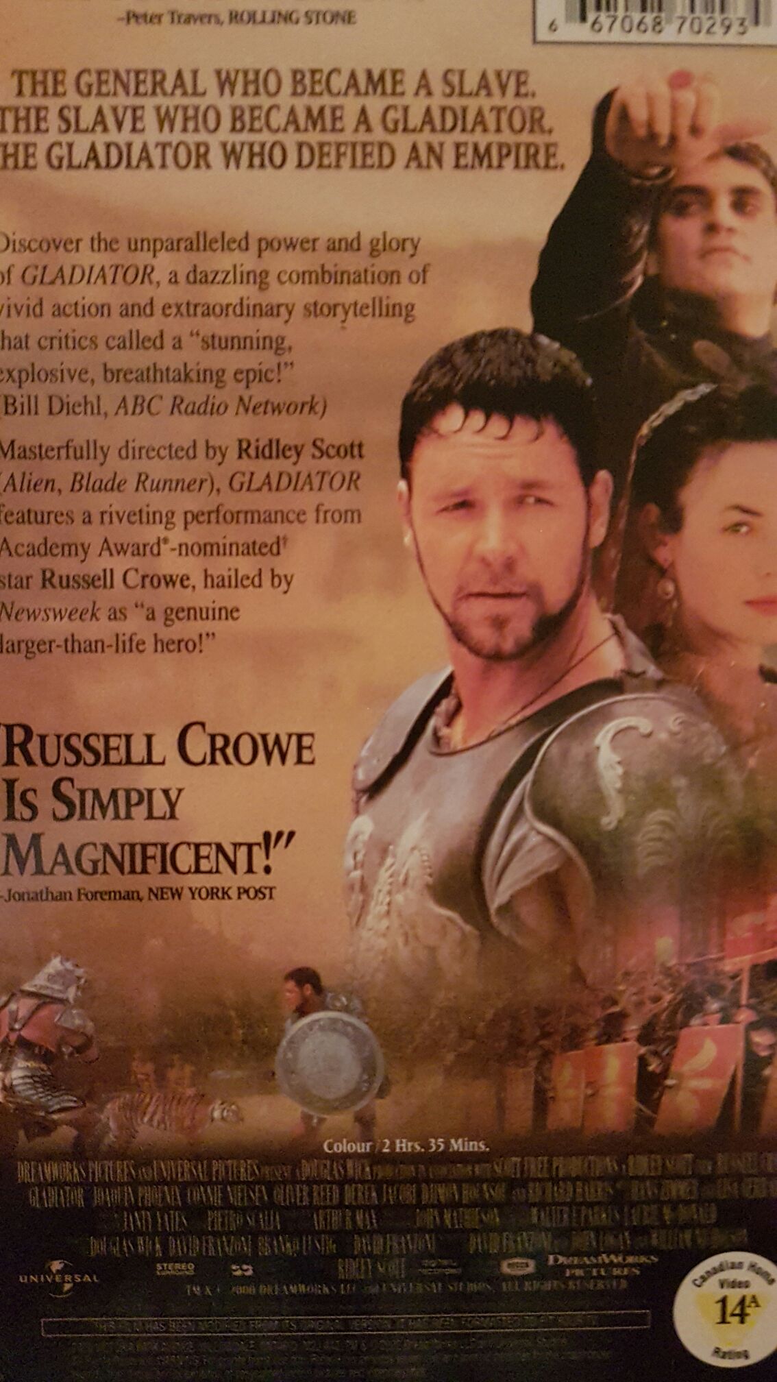 Gladiator VHS movie collectible [Barcode 3259190252233] - Main Image 2