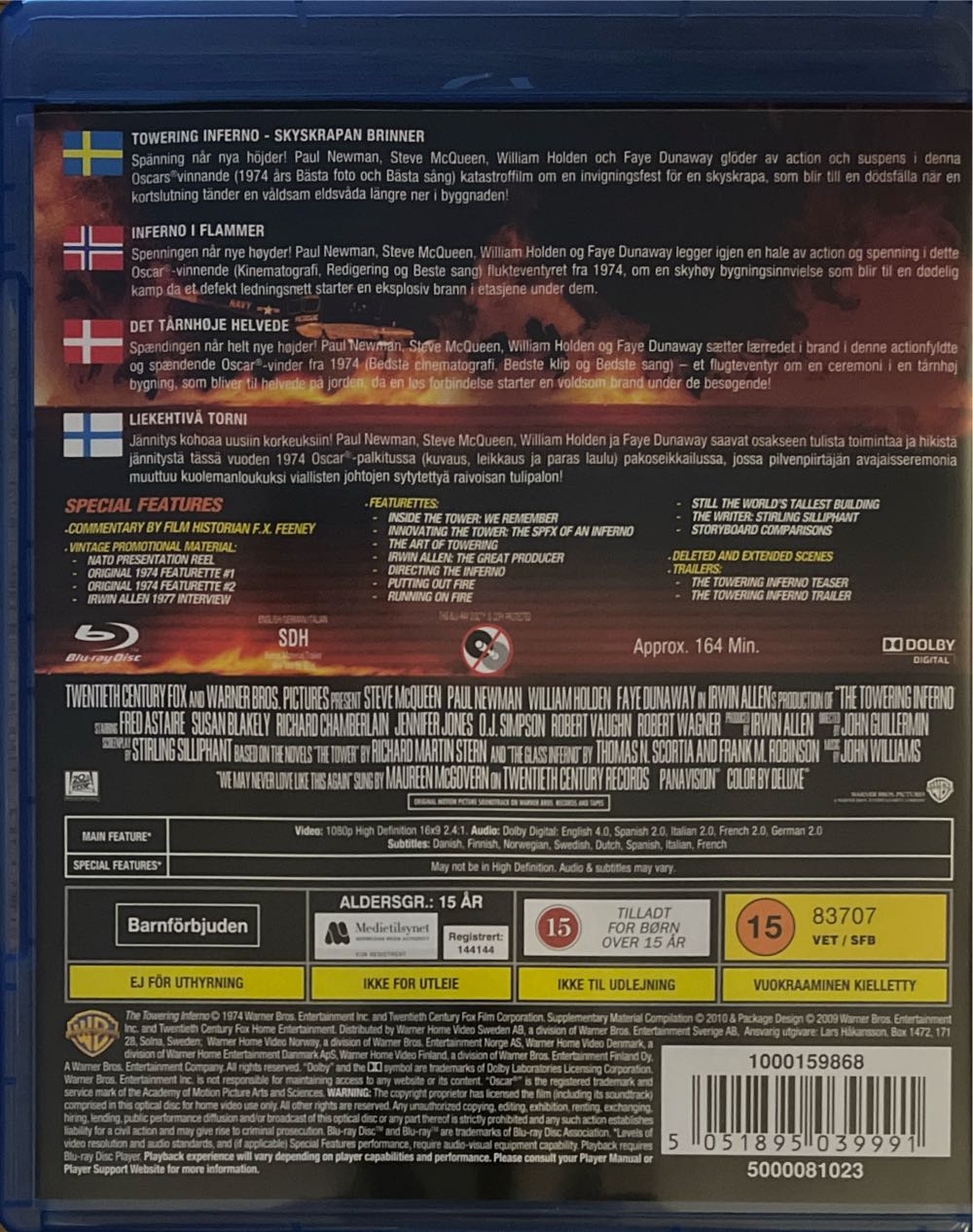 Towering Inferno, The Blu-ray movie collectible [Barcode 5051895039991] - Main Image 2