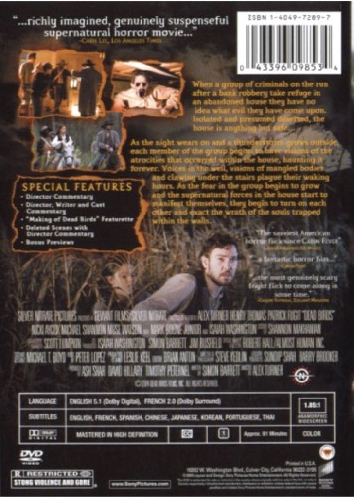 Dead Birds DVD movie collectible [Barcode 043396098572] - Main Image 2