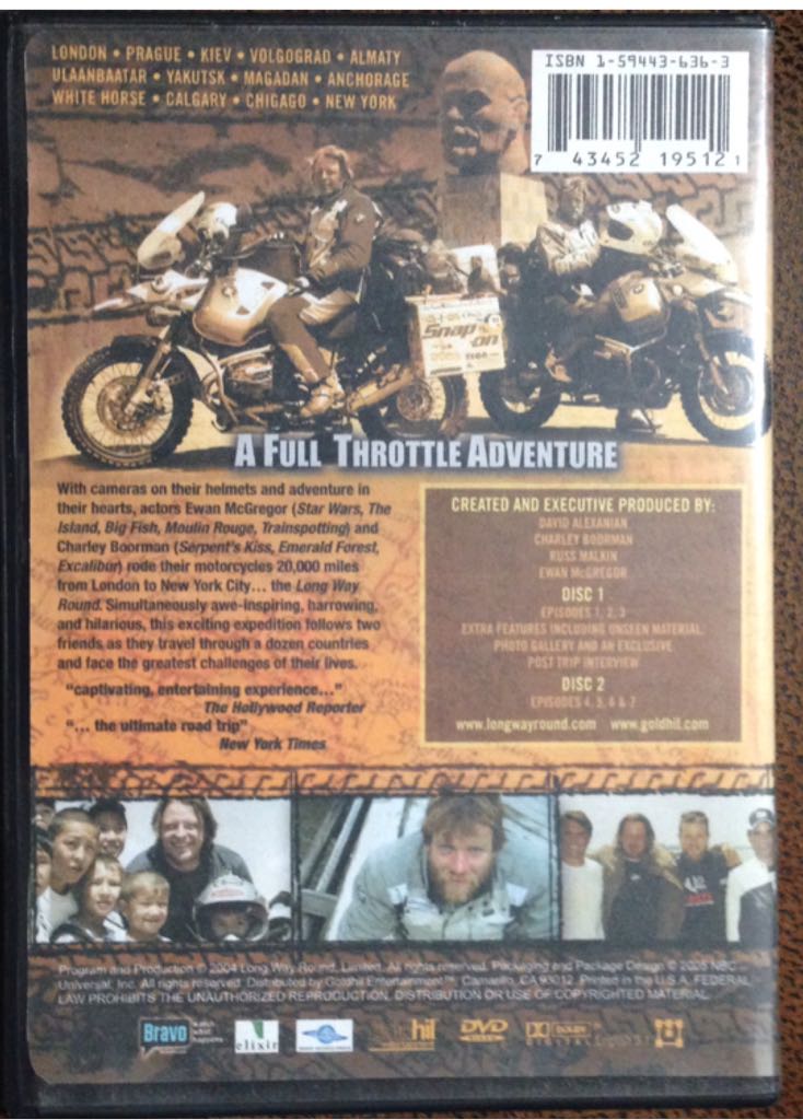 Long Way Round DVD movie collectible [Barcode 743452195121] - Main Image 2