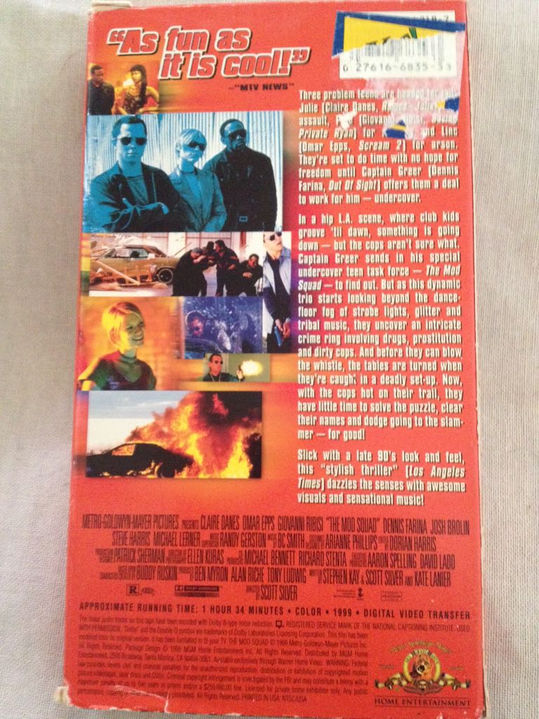 The Mod Squad VHS movie collectible [Barcode 027616683533] - Main Image 2