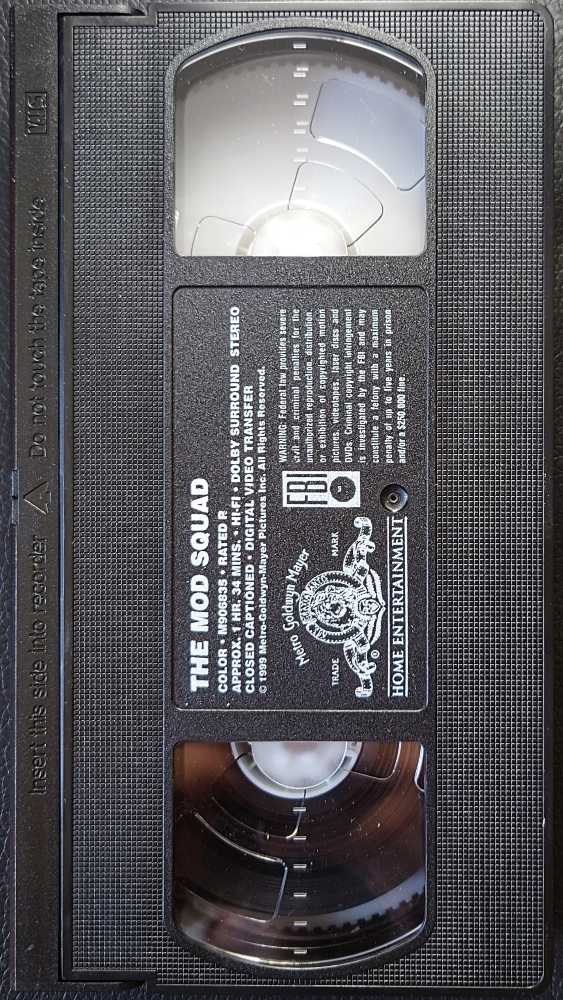 The Mod Squad VHS movie collectible [Barcode 027616683533] - Main Image 3