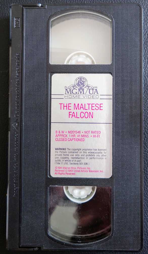 Maltese Falcon, The VHS movie collectible [Barcode 027616154637] - Main Image 3