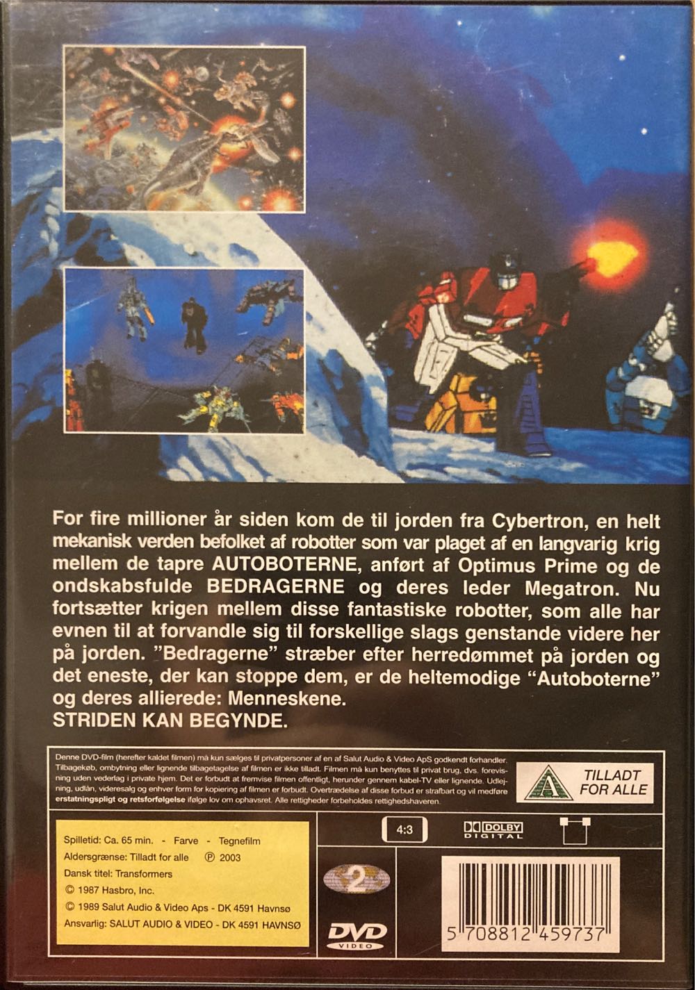 Transformers DVD movie collectible [Barcode 5708812459737] - Main Image 2