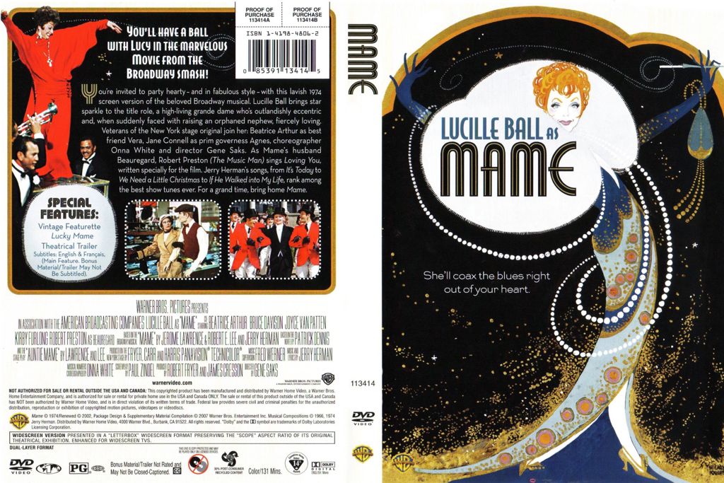 Mame DVD movie collectible [Barcode 085391134145] - Main Image 2
