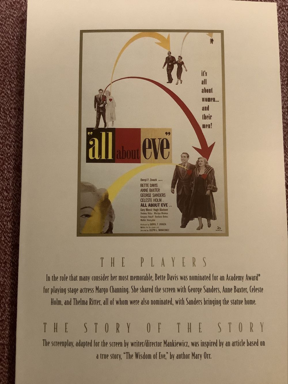 All About Eve DVD movie collectible [Barcode 024543060673] - Main Image 3