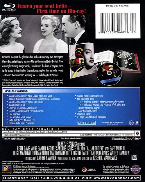 All About Eve Blu-ray movie collectible [Barcode 024543751601] - Main Image 2