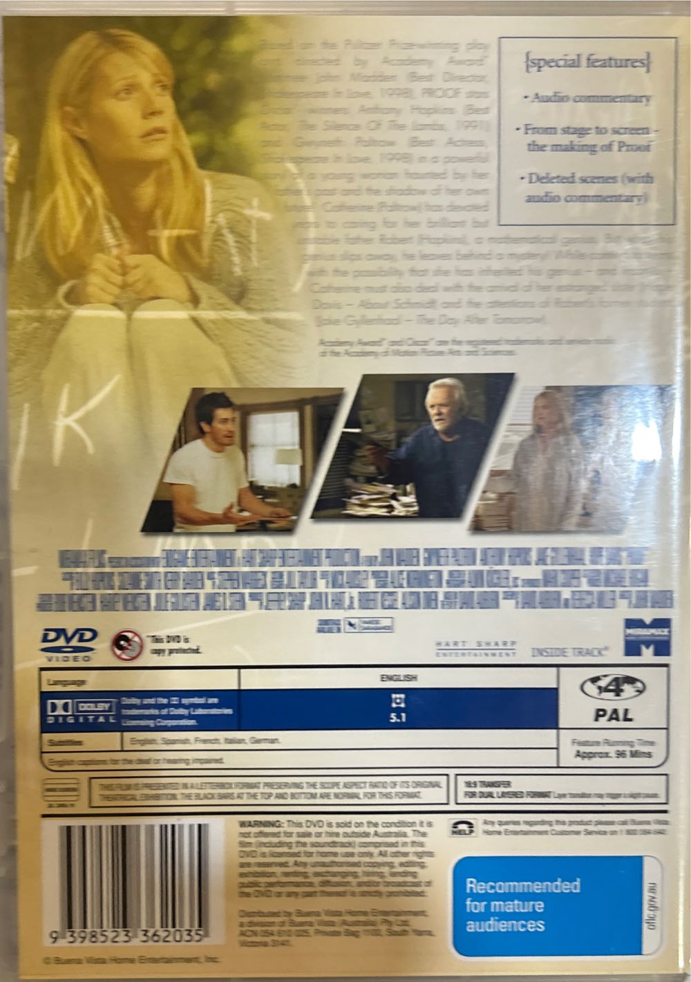 Proof DVD movie collectible [Barcode 9398523362035] - Main Image 2