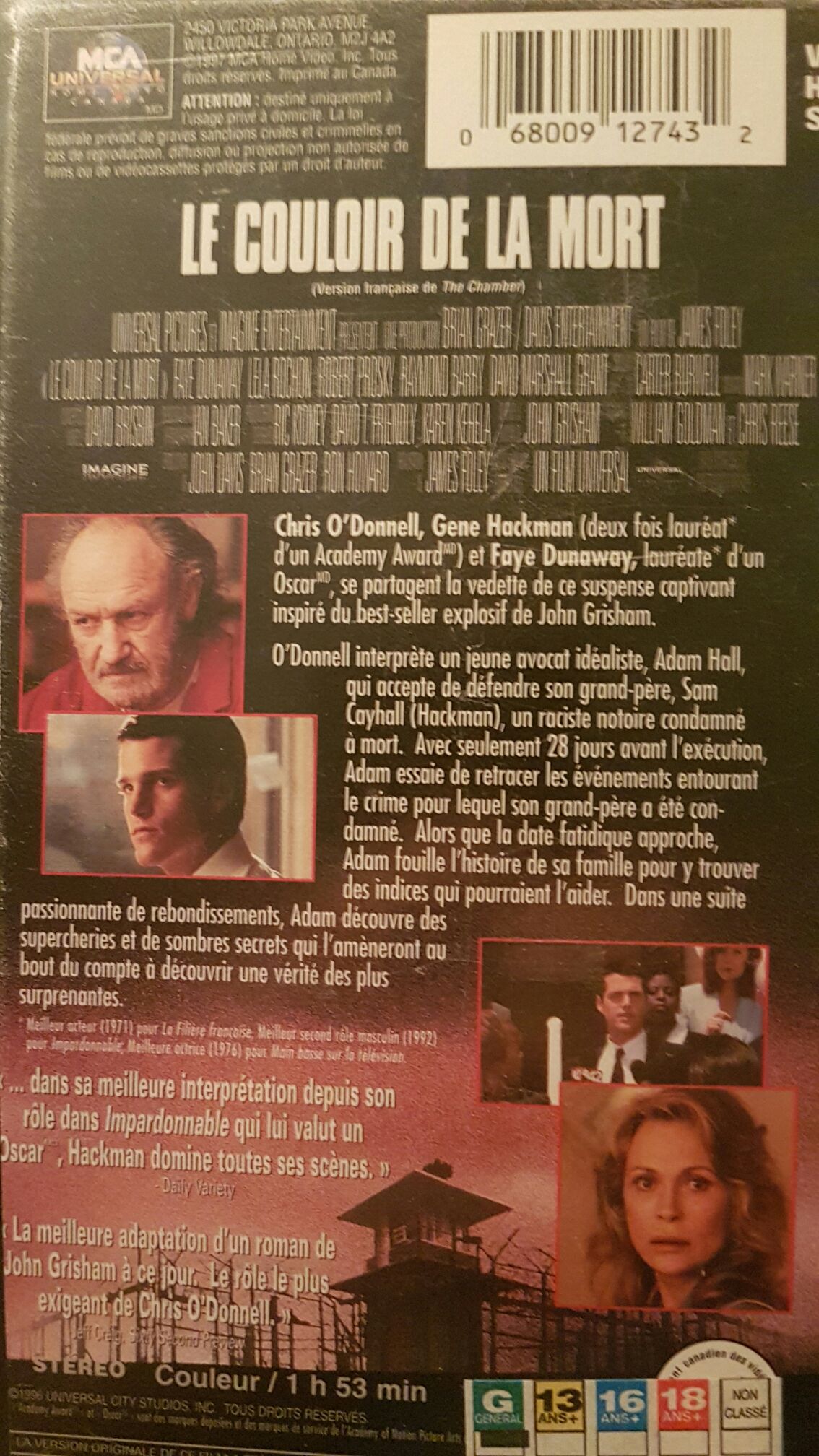 The Chamber Video CD movie collectible [Barcode 6093492026829] - Main Image 2