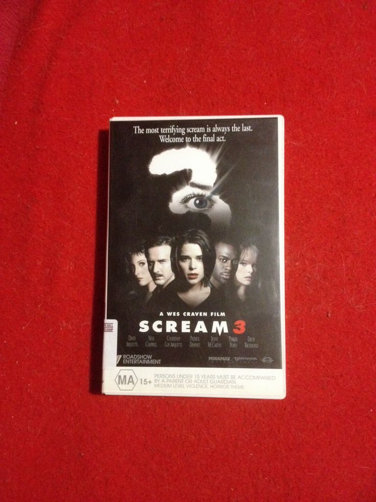 Scream3 VHS movie collectible [Barcode 5017186112101] - Main Image 2