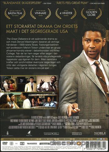 The Great Debaters Blu-ray movie collectible [Barcode 7350019709849] - Main Image 2