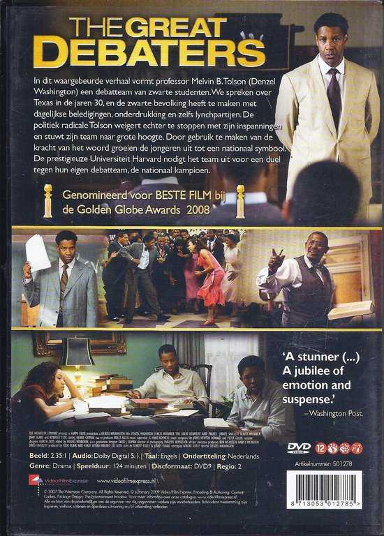 The Great Debaters DVD movie collectible [Barcode 8713053012785] - Main Image 2