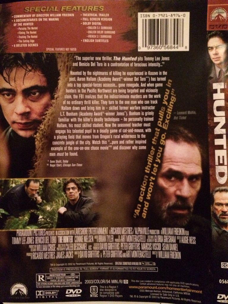 The Hunted DVD movie collectible [Barcode 097360568448] - Main Image 2