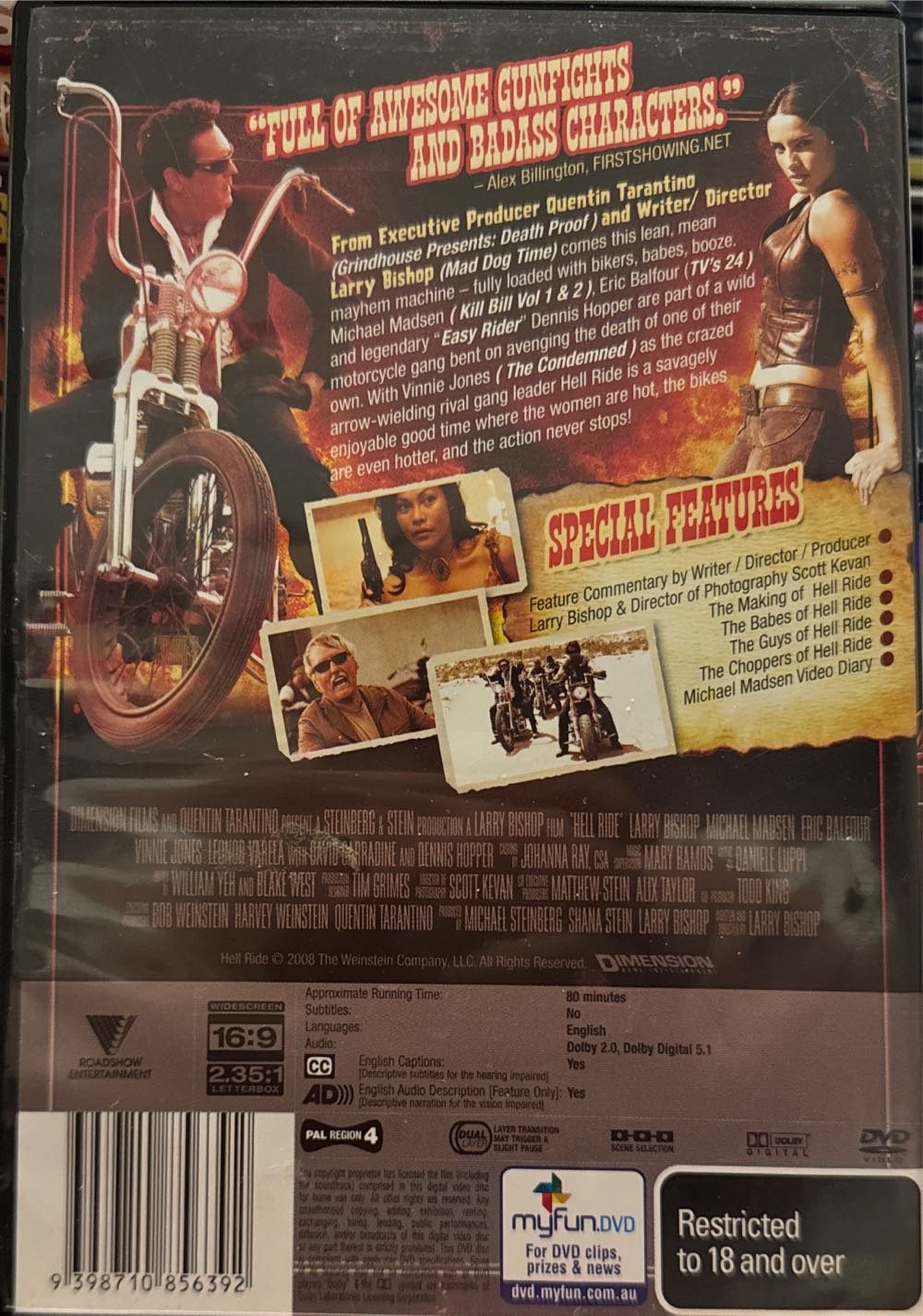 Hell Ride DVD movie collectible [Barcode 9398710856392] - Main Image 2