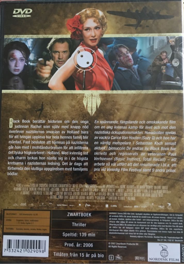 Black Book DVD movie collectible [Barcode 7332421029098] - Main Image 2