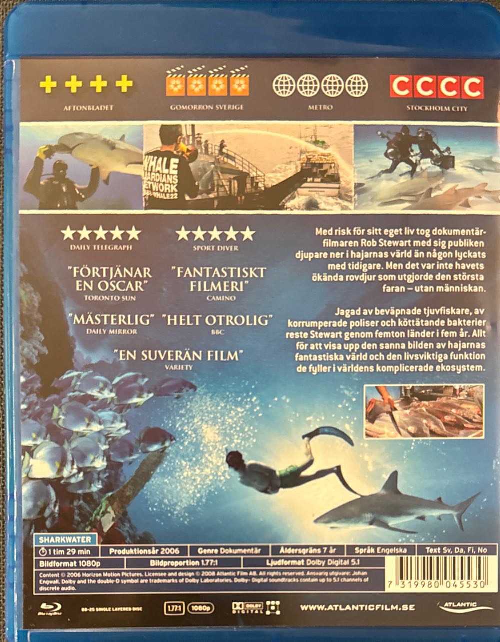 Sharkwater Blu-ray movie collectible [Barcode 7319980045530] - Main Image 2