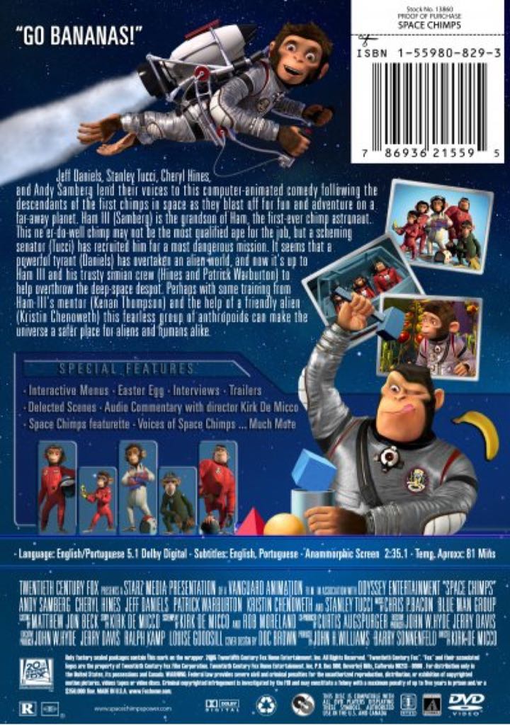 Space Chimps DVD movie collectible - Main Image 2