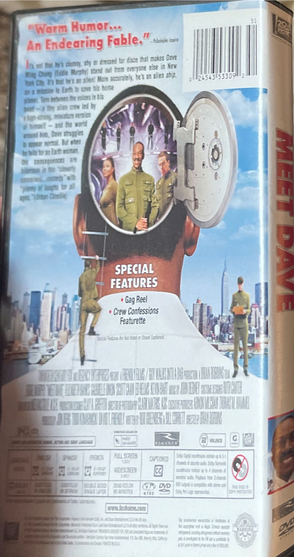 Meet Dave DVD-R movie collectible [Barcode 024543533092] - Main Image 2