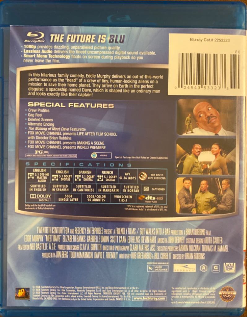 Meet Dave Blu-ray movie collectible [Barcode 024543533238] - Main Image 2