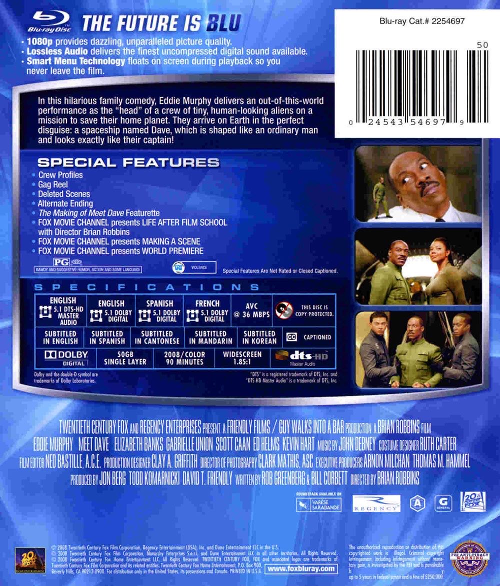 Meet Dave DVD movie collectible [Barcode 024543546979] - Main Image 2