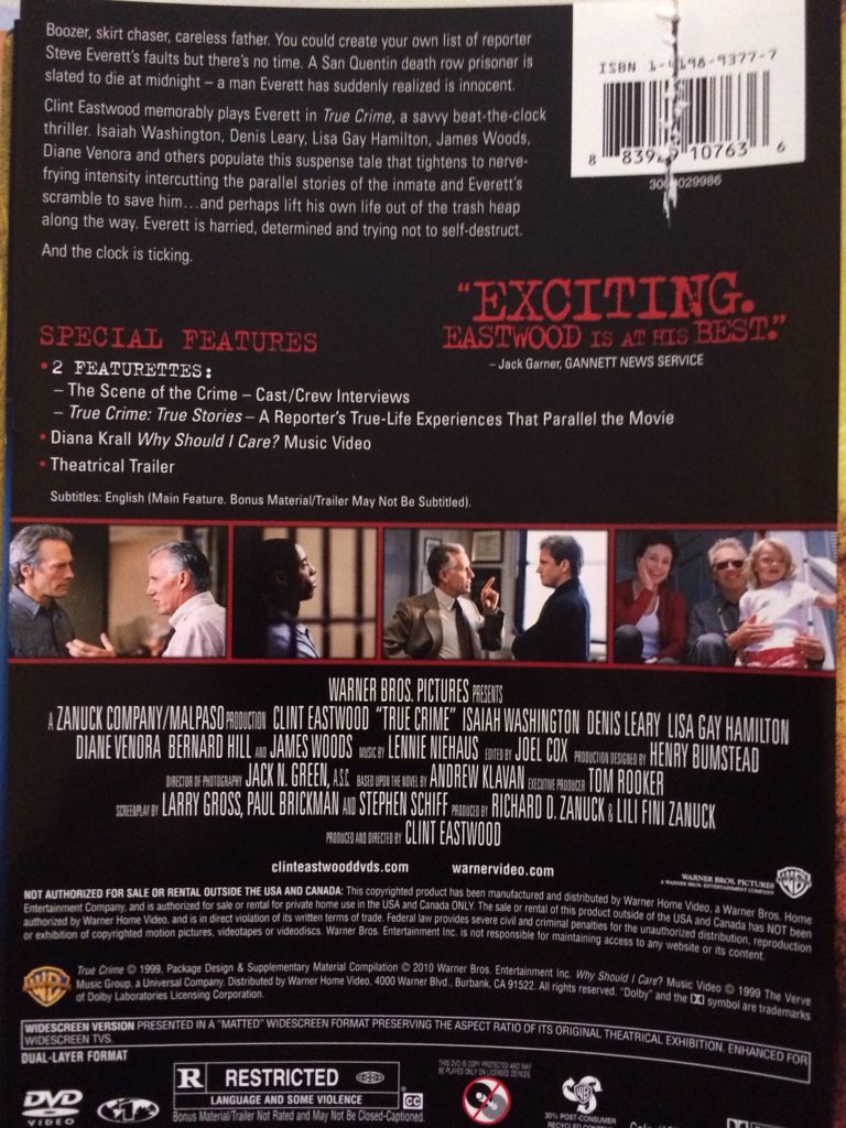 True Crime Betamax movie collectible [Barcode 883929107636] - Main Image 2