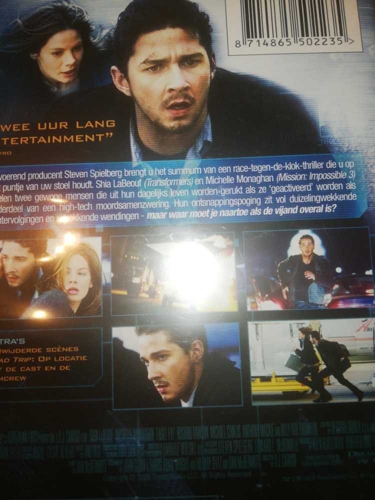 Eagle Eye DVD movie collectible [Barcode 8714865502235] - Main Image 2