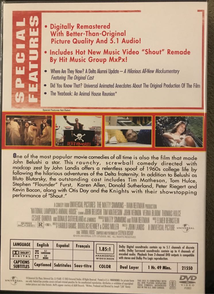 Animal House DVD movie collectible - Main Image 2