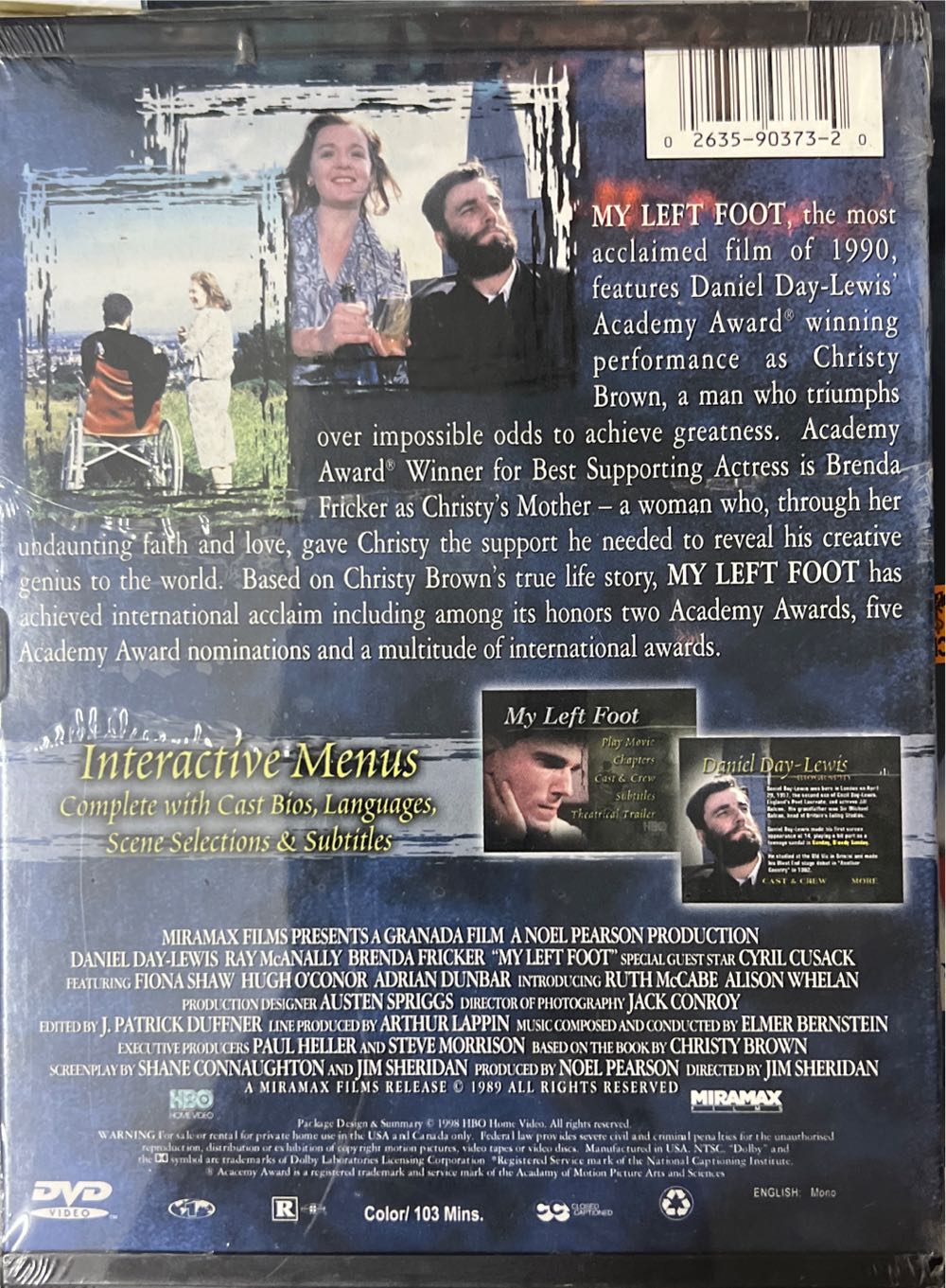 My Left Foot DVD movie collectible [Barcode 026359037320] - Main Image 2