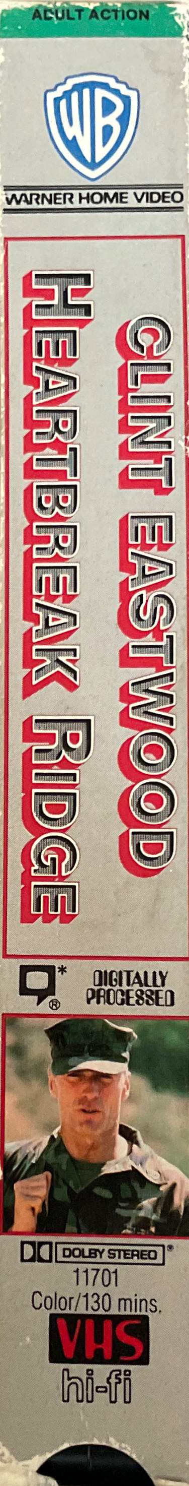 Heartbreak Ridge VHS movie collectible [Barcode 085391170136] - Main Image 3