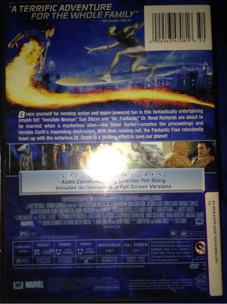 Fantastic 4: Rise Of The Silver Surfer Digital Copy movie collectible [Barcode 024543470816] - Main Image 2
