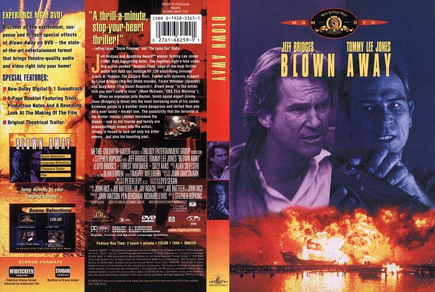 Blown Away VHS movie collectible [Barcode 027616617132] - Main Image 2