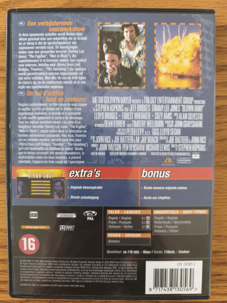 Blown Away DVD movie collectible [Barcode 8717438130569] - Main Image 2