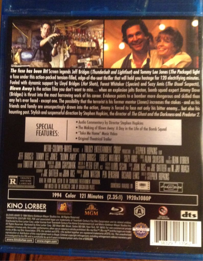 Blown Away Blu-ray movie collectible - Main Image 2