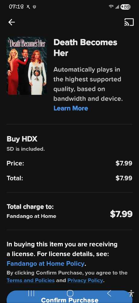 Death Becomes Her Fandango at Home movie collectible [Barcode 3259190665811] - Main Image 3