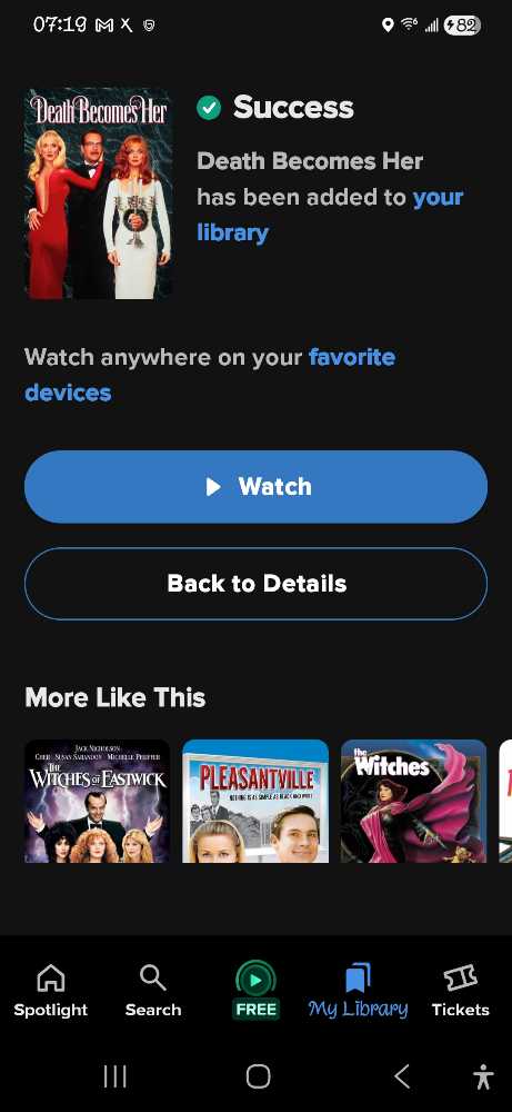 Death Becomes Her Fandango at Home movie collectible [Barcode 3259190665811] - Main Image 4