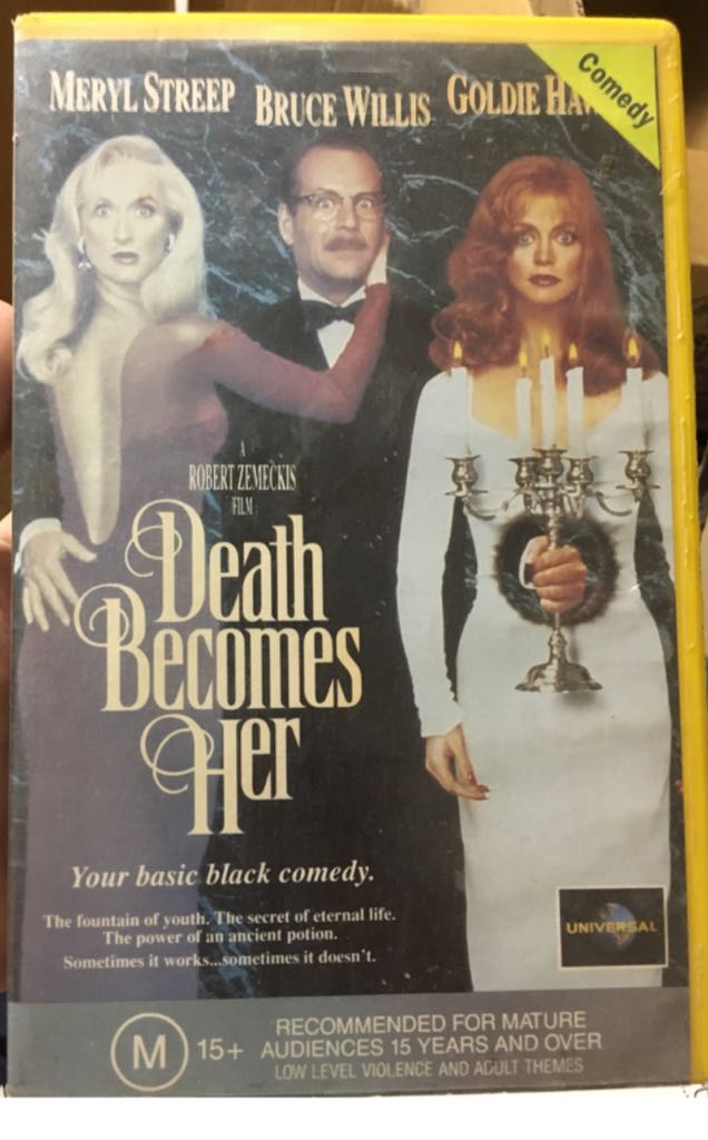 Death Becomes Her VHS movie collectible - Main Image 1