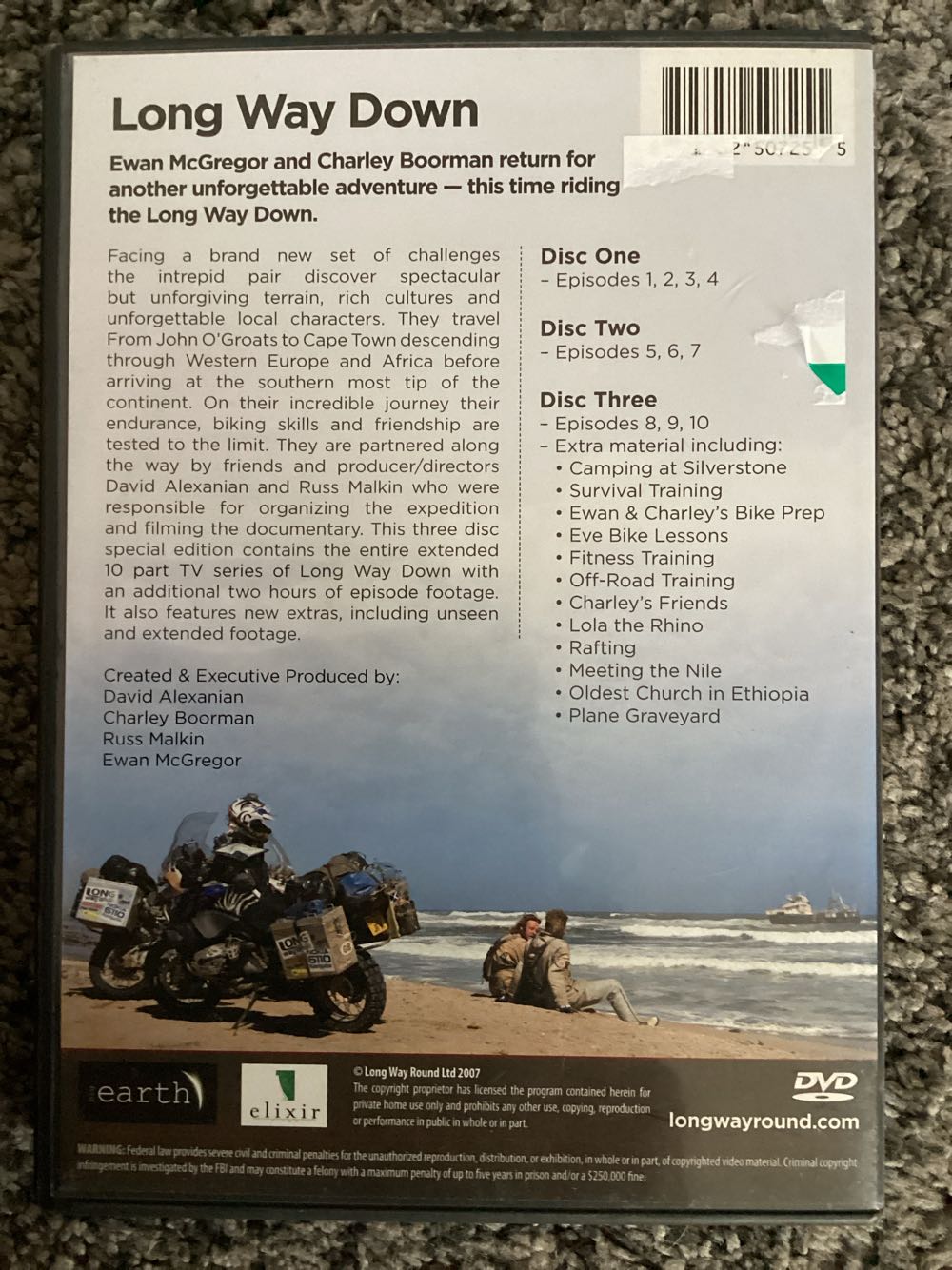 Long Way Down DVD movie collectible [Barcode 825452507255] - Main Image 3