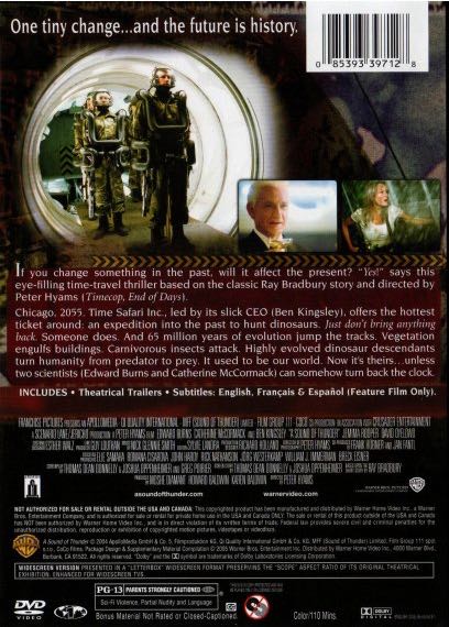 A Sound of Thunder DVD movie collectible [Barcode 7332421023041] - Main Image 2