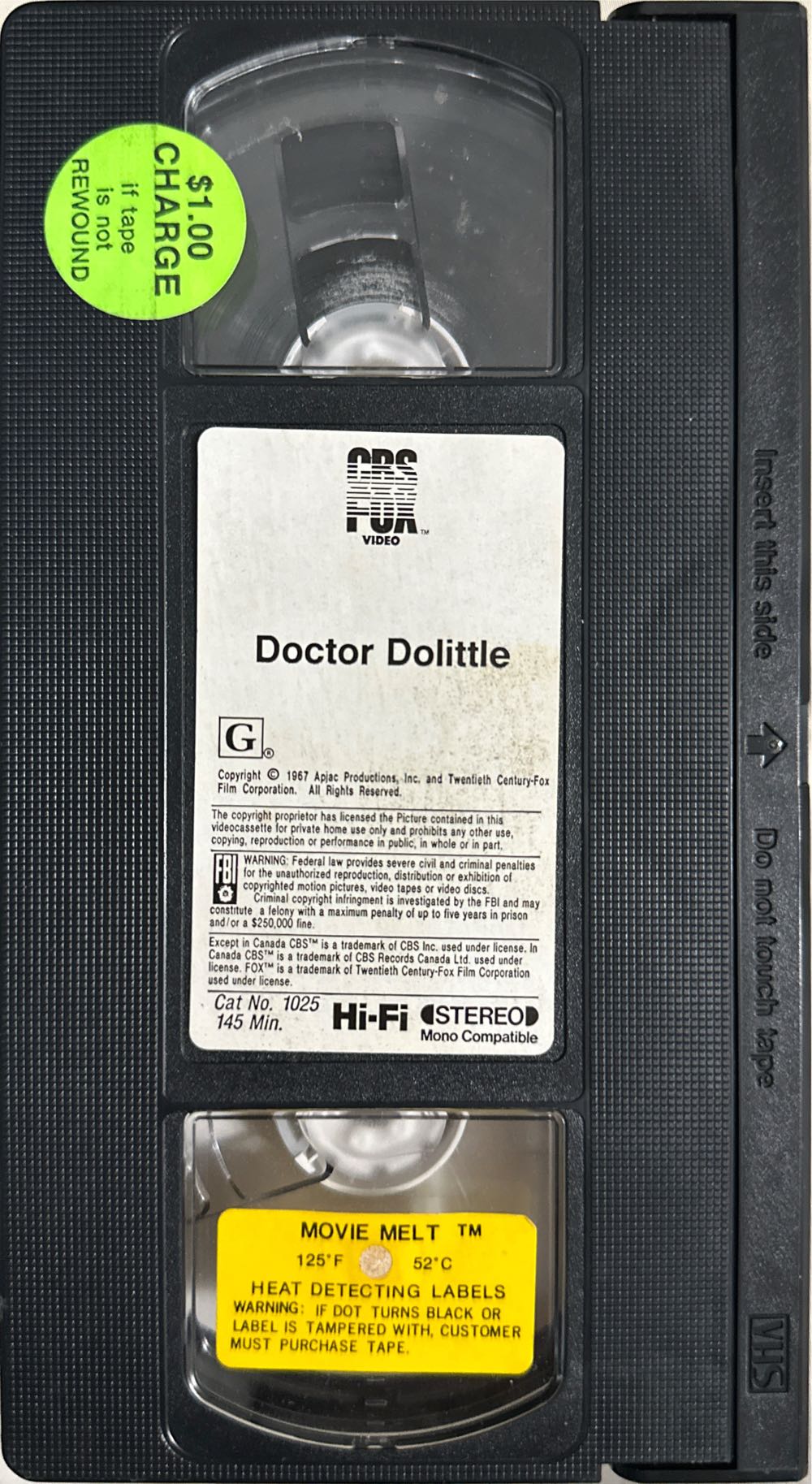 Doctor Dolittle VHS movie collectible [Barcode 024543014720] - Main Image 4